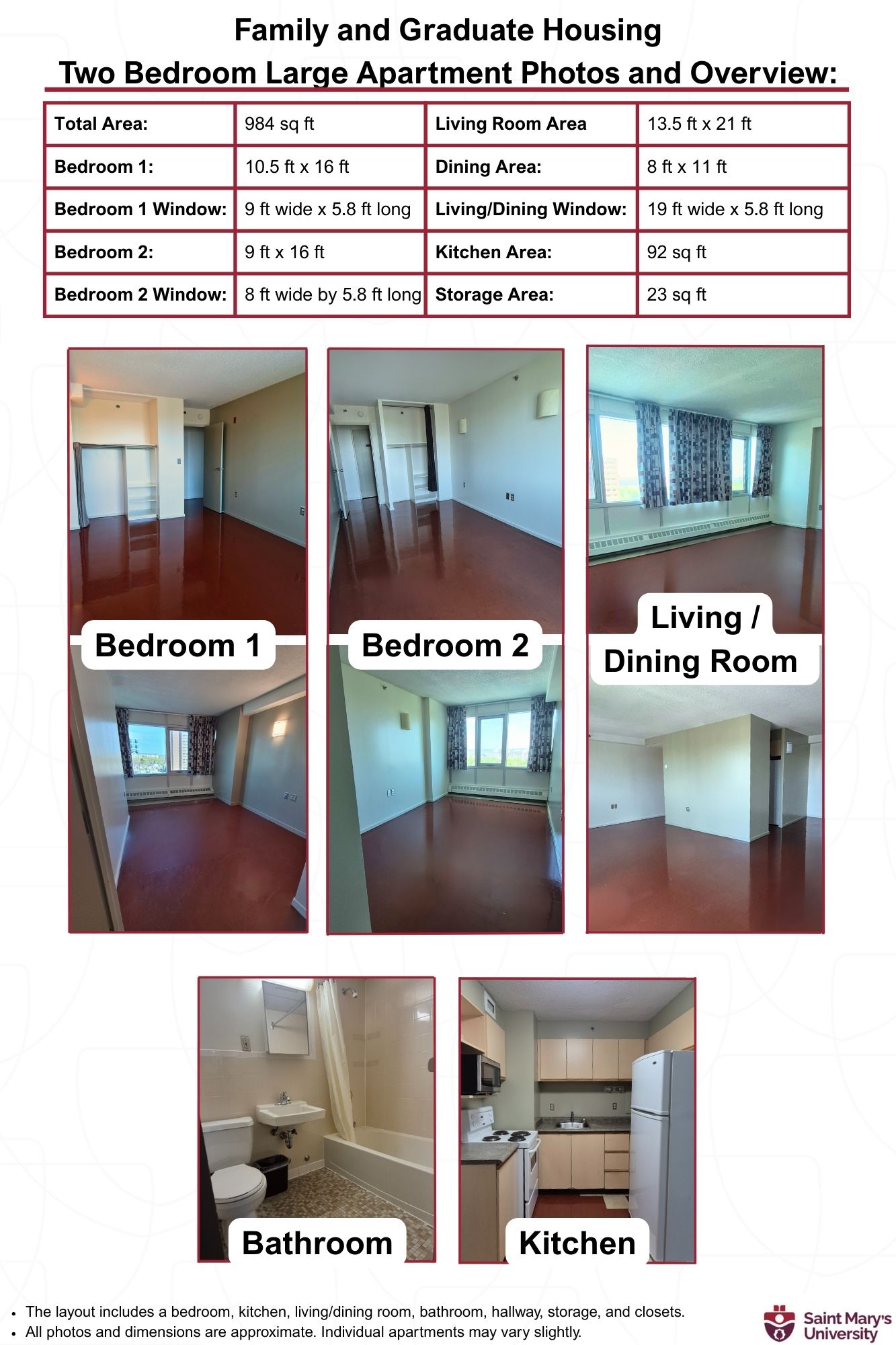Photos and details of 2 bedroom Large FGH apartment