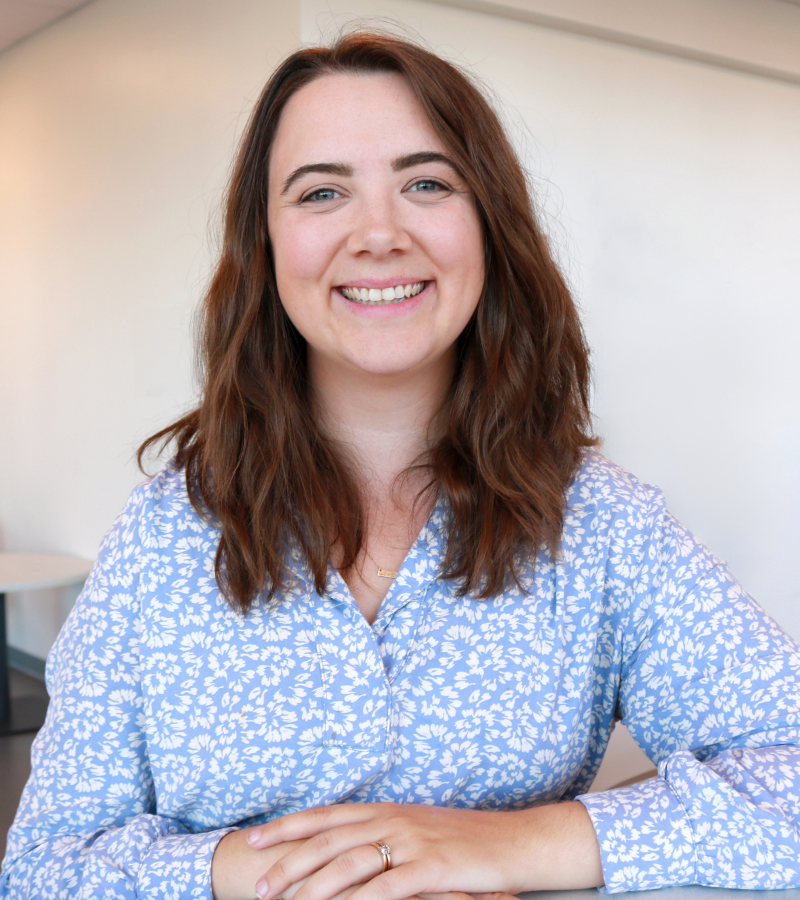 Candace is a white woman with long brown hair