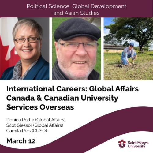 An image of the three presenters along with the title of the event and the minor details