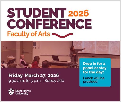 Poster advertising the student conference in the faculty of arts