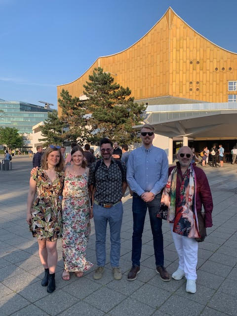 CSSG 2023 instructors outside the Berliner Philharmonie, Berlin