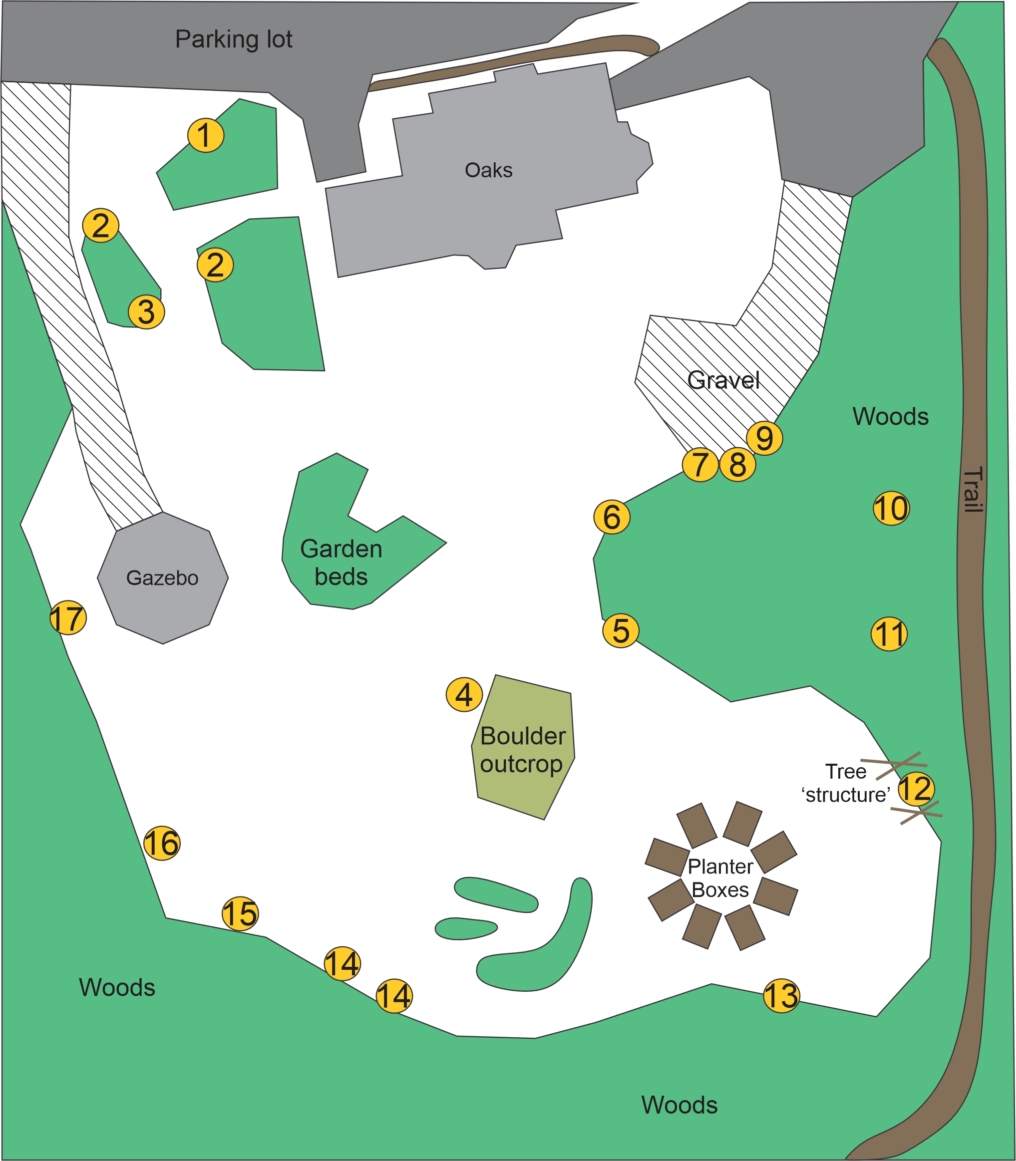 Oaks Map